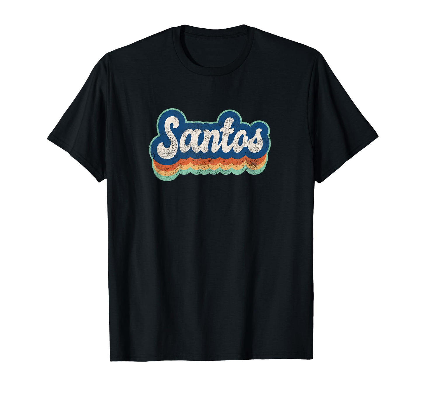 Santos First Name 70S 80S Personalized T-Shirt - Unique Graphic Men Women - T-Shirt, Sweatshirt, Hoodie