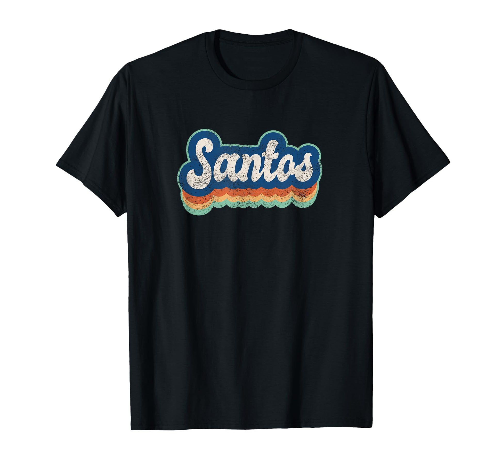 Santos First Name 70S 80S Personalized T-Shirt - Unique Graphic Men Women - T-Shirt, Sweatshirt, Hoodie