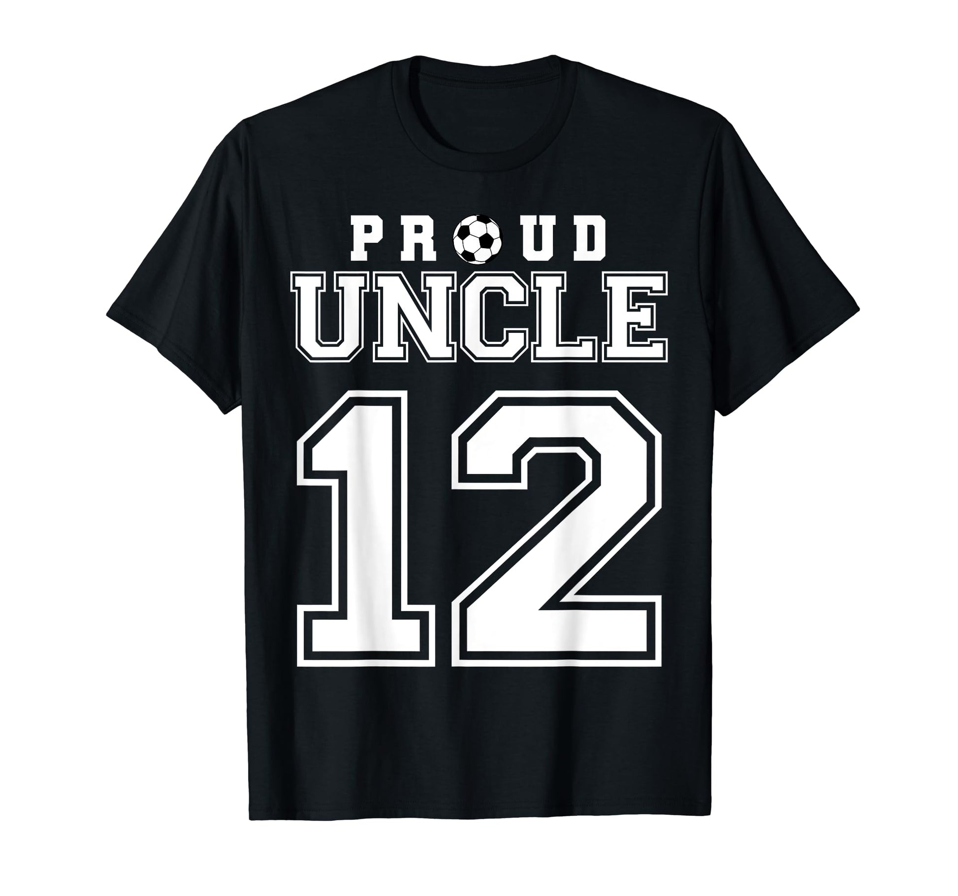 Number 12 Custom Proud Soccer Futbol T-Shirt - Custom Art Print for Adults - T-Shirt, Sweatshirt, Hoodie