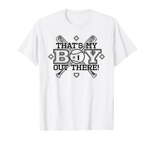 Baseball Mom Dad Thats My Proud T-Shirt - Streetwear Style Men Women - T-Shirt, Sweatshirt, Hoodie