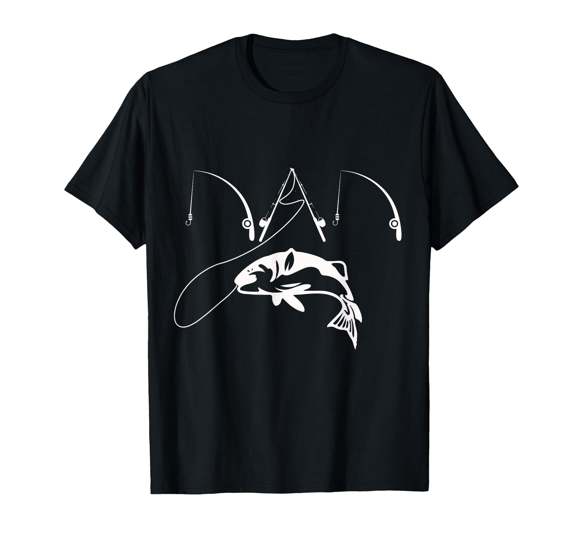 Funny Dad Fishing Gift Fathers Day T-Shirt - Custom Art Print Unisex - T-Shirt, Sweatshirt, Hoodie