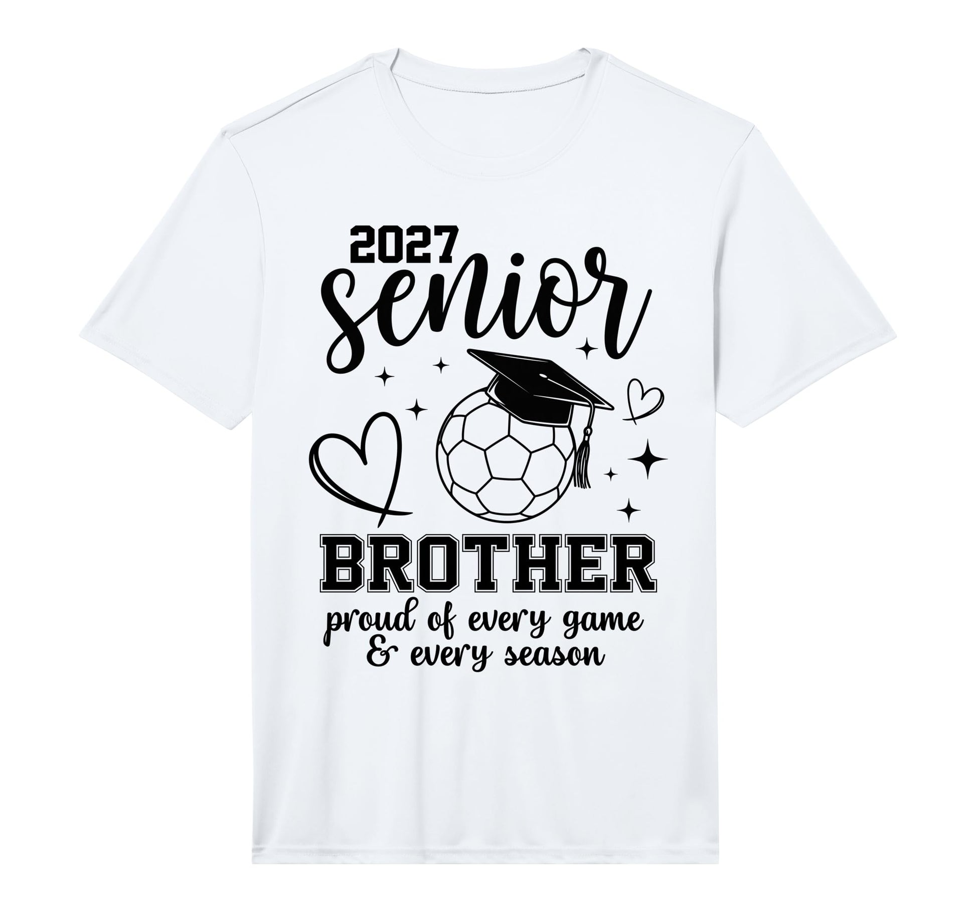 2027 Senior Soccer Brother Proud T-Shirt - Novelty Apparel for Adults - T-Shirt, Sweatshirt, Hoodie