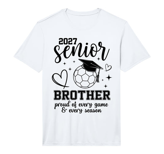 2027 Senior Soccer Brother Proud T-Shirt - Novelty Apparel for Adults - T-Shirt, Sweatshirt, Hoodie