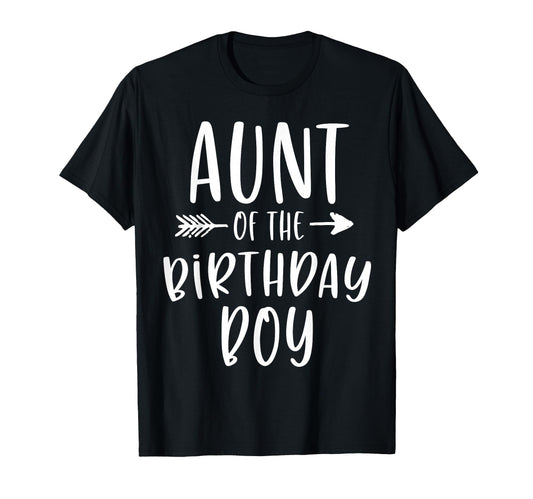 Aunt Birthday Auntie And Nephew Bday T-Shirt - Minimalist Print Men Women - T-Shirt, Sweatshirt, Hoodie