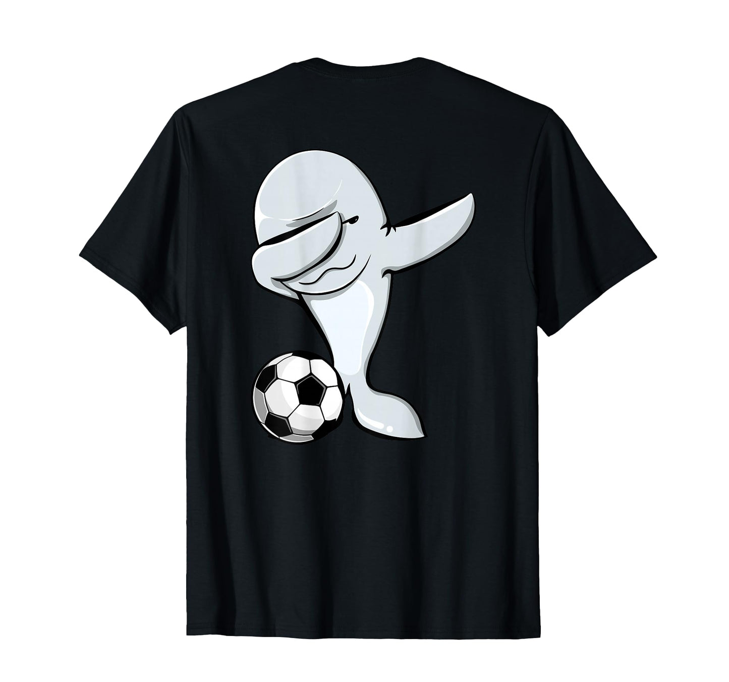 Dabbing Beluga Whale Soccer Lovers T-Shirt - Custom Art Print Men Women - T-Shirt, Sweatshirt, Hoodie