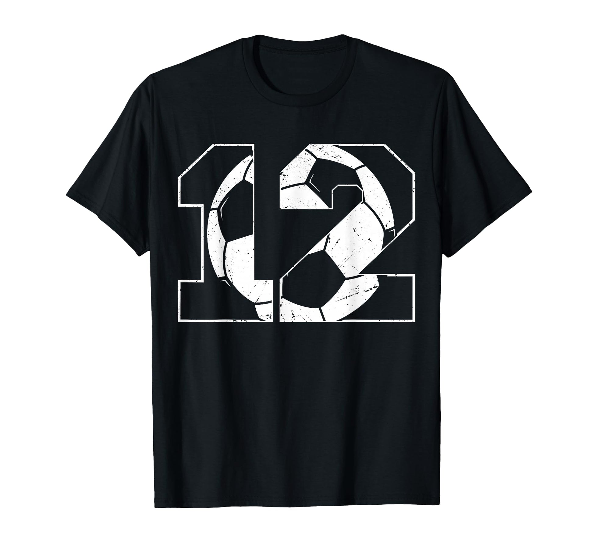 12Th Birthday Soccer Player Football 12 T-Shirt - Trendy Graphic Unisex - T-Shirt, Sweatshirt, Hoodie