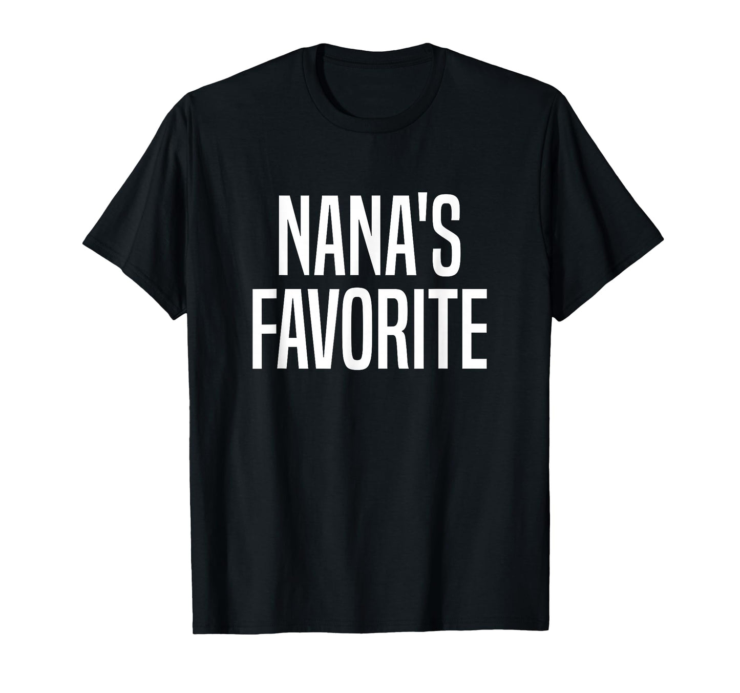 Nanas Favorite Grandchild T-Shirt - Graphic Print for Adults - T-Shirt, Sweatshirt, Hoodie