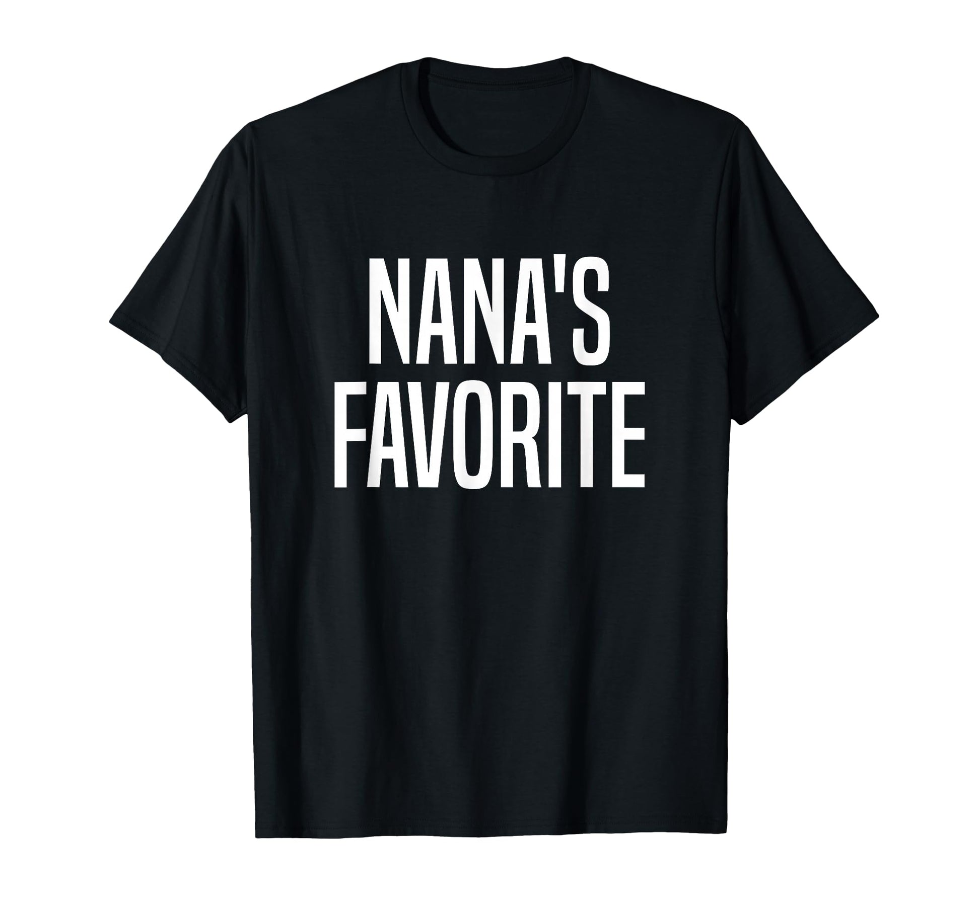 Nanas Favorite Grandchild T-Shirt - Graphic Print for Adults - T-Shirt, Sweatshirt, Hoodie