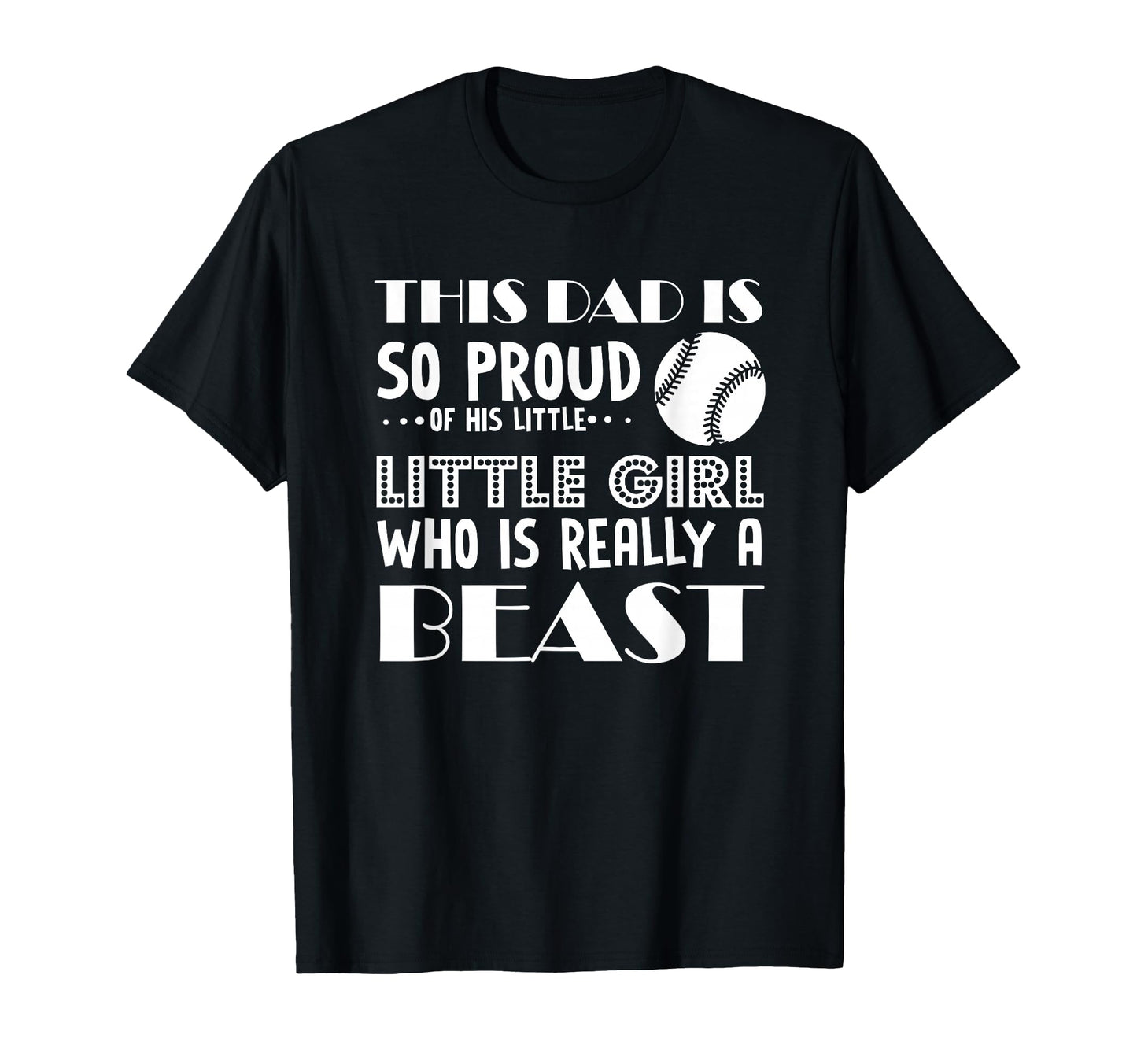 Softball This Dad Is So Proud His T-Shirt - Minimalist Print for Adults - T-Shirt, Sweatshirt, Hoodie