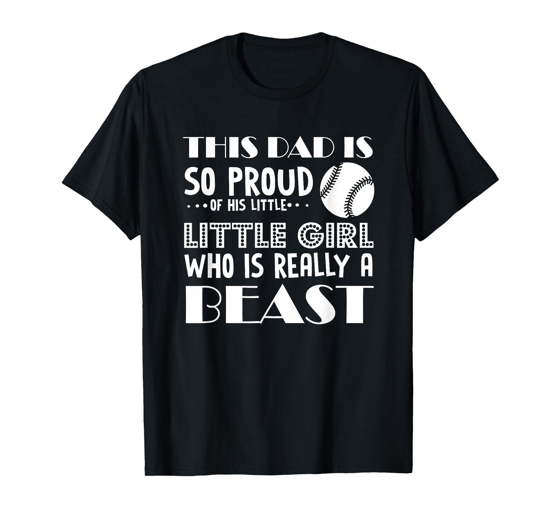 Softball This Dad Is So Proud His T-Shirt - Minimalist Print for Adults - T-Shirt, Sweatshirt, Hoodie