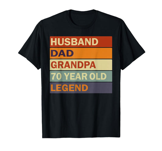 70Th Birthday 70 Year Old Dad And Grandpa T-Shirt - Graphic Print Men Women - T-Shirt, Sweatshirt, Hoodie