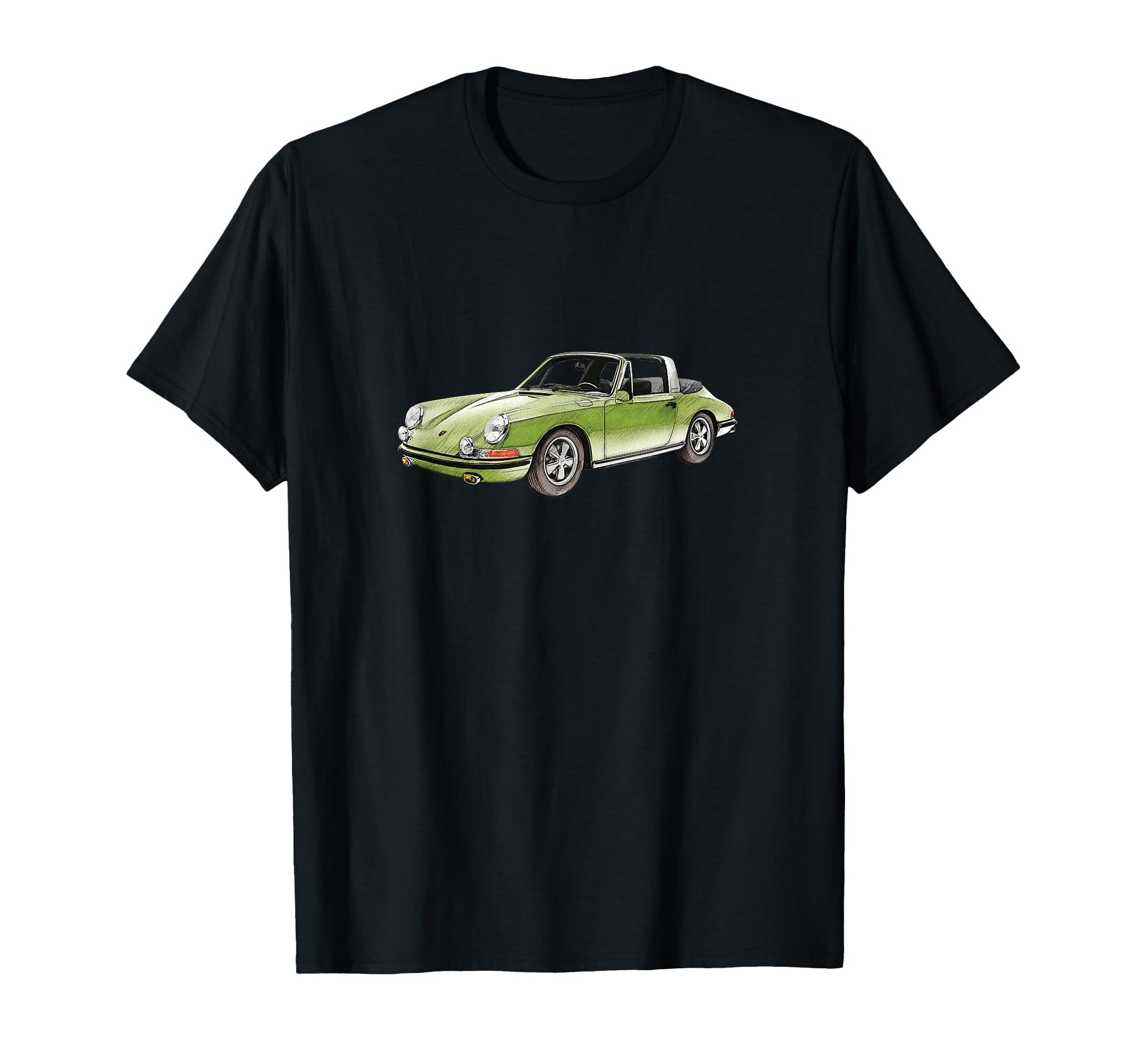 911 Car Watercolor Sketch Art T-Shirt - Fun Novelty Design for Adults - T-Shirt, Sweatshirt, Hoodie