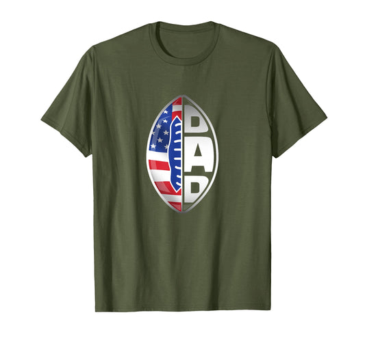 American Football American Flag T-Shirt - Fun Novelty Design for Adults - T-Shirt, Sweatshirt, Hoodie
