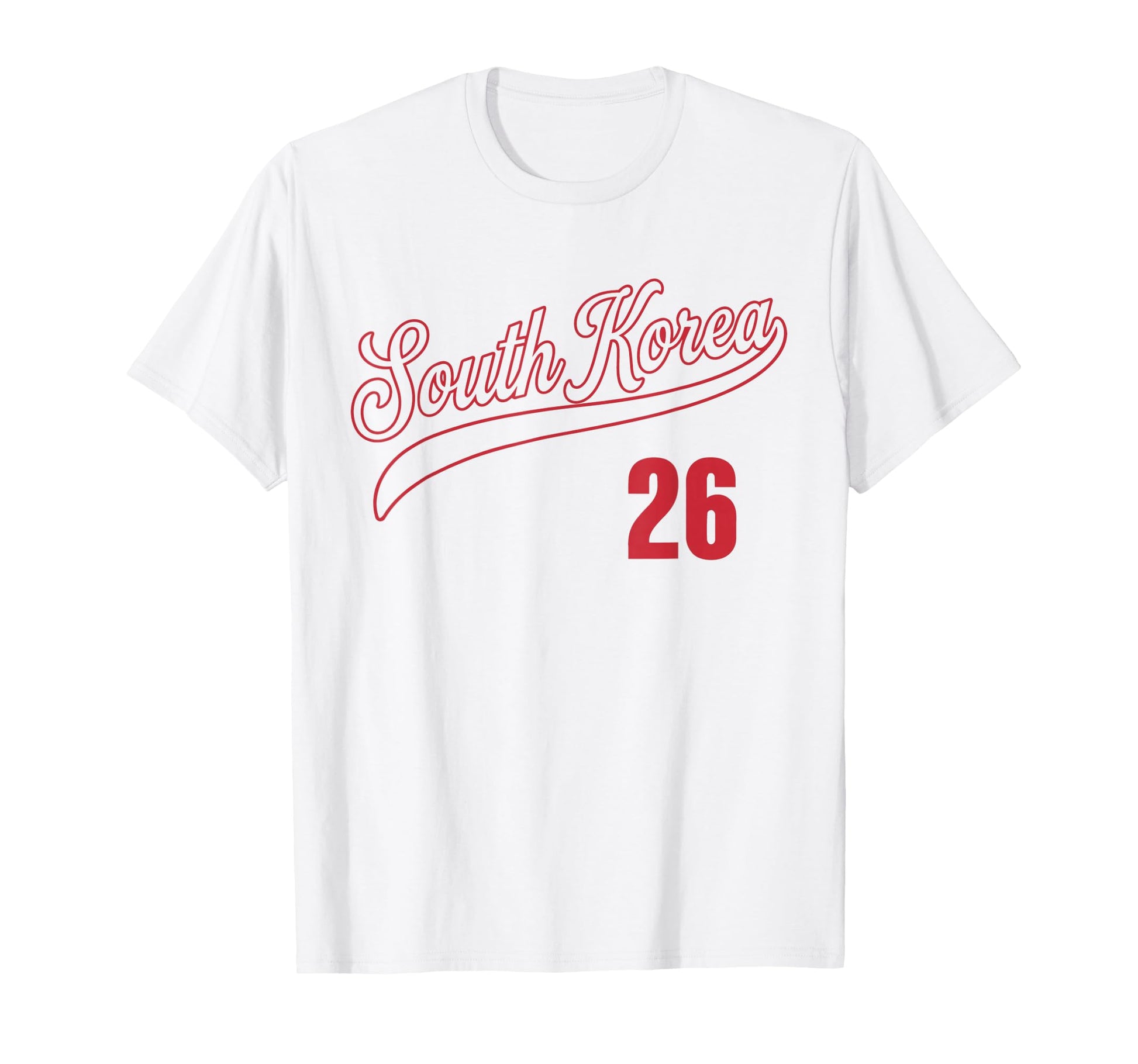 South Korea 26 Soccer Fan Jersey T-Shirt - Fun Novelty Design for Adults - T-Shirt, Sweatshirt, Hoodie