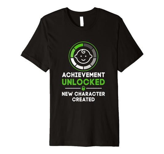 Achievement Unlocked New Character T-Shirt - Minimalist Print Men Women - T-Shirt, Sweatshirt, Hoodie