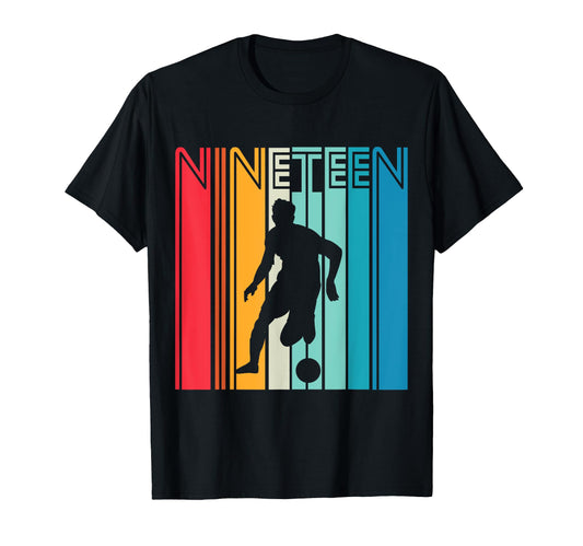 19 Years Soccer Gift 19Th Birthday T-Shirt - Graphic Print Men Women - T-Shirt, Sweatshirt, Hoodie