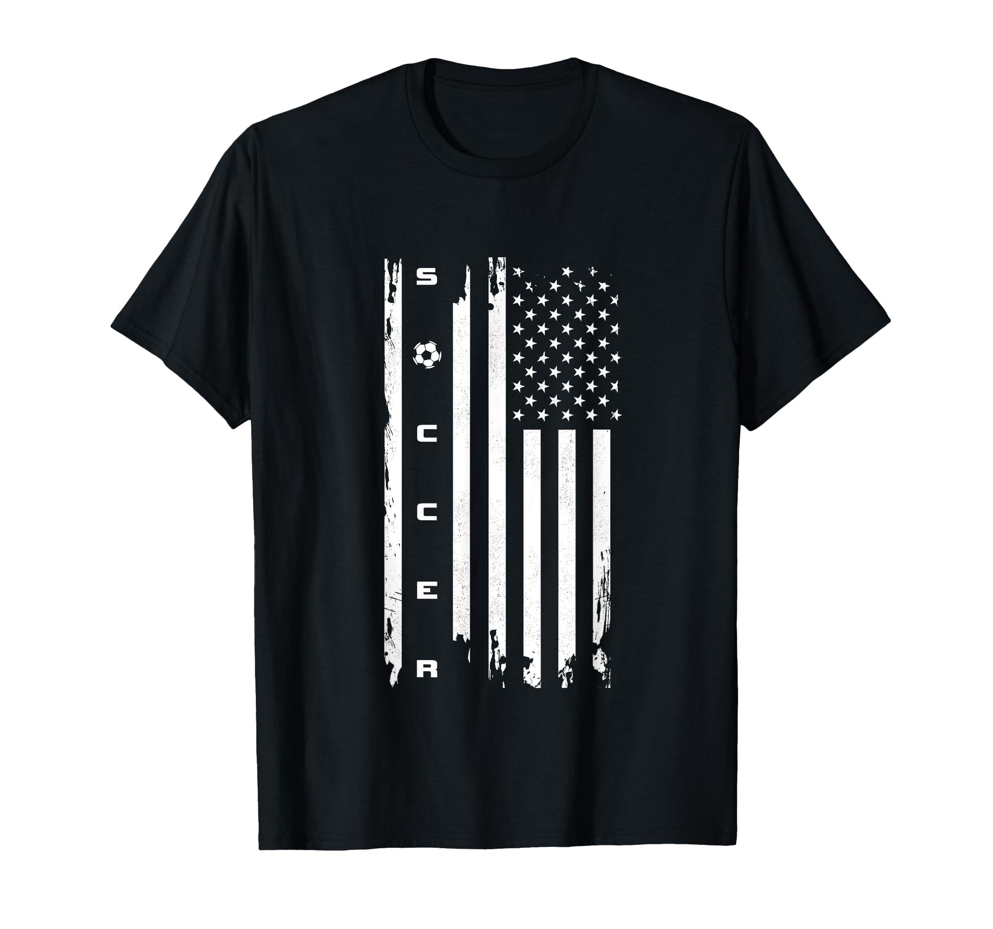 American Flag Soccer Soccer T-Shirt - Streetwear Style for Adults - T-Shirt, Sweatshirt, Hoodie