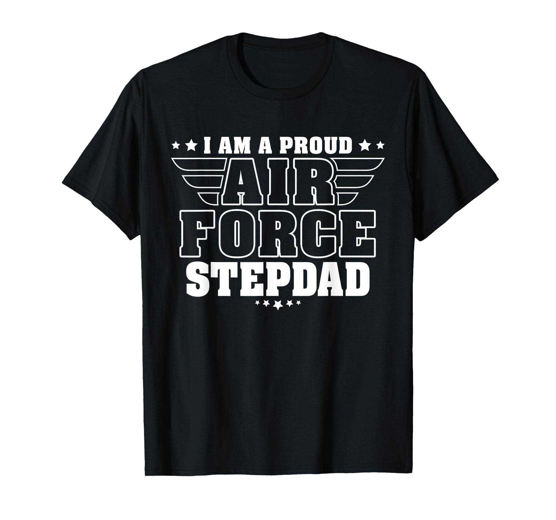 Proud Air Force Stepdad Patriotic T-Shirt - Custom Art Print for Adults - T-Shirt, Sweatshirt, Hoodie