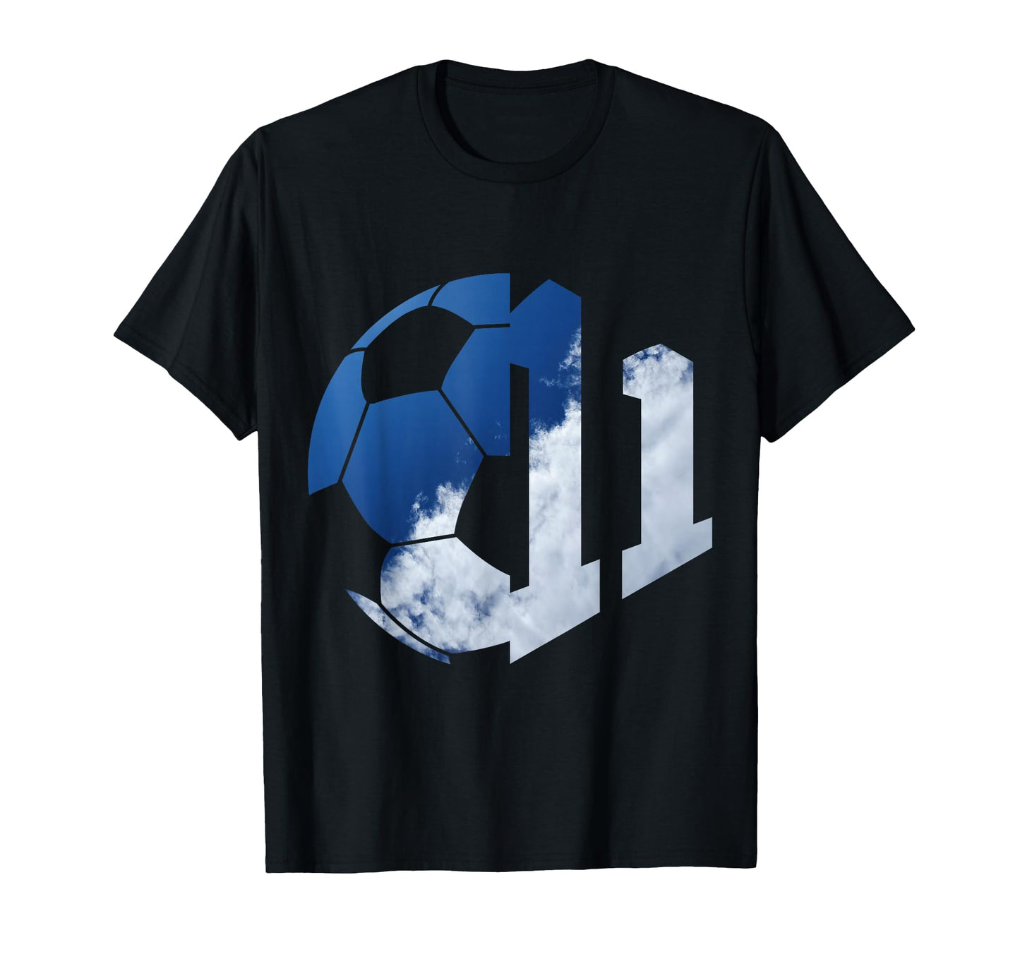 Number 11 Years Soccer 11Th Birthday T-Shirt - Custom Art Print for Adults - T-Shirt, Sweatshirt, Hoodie