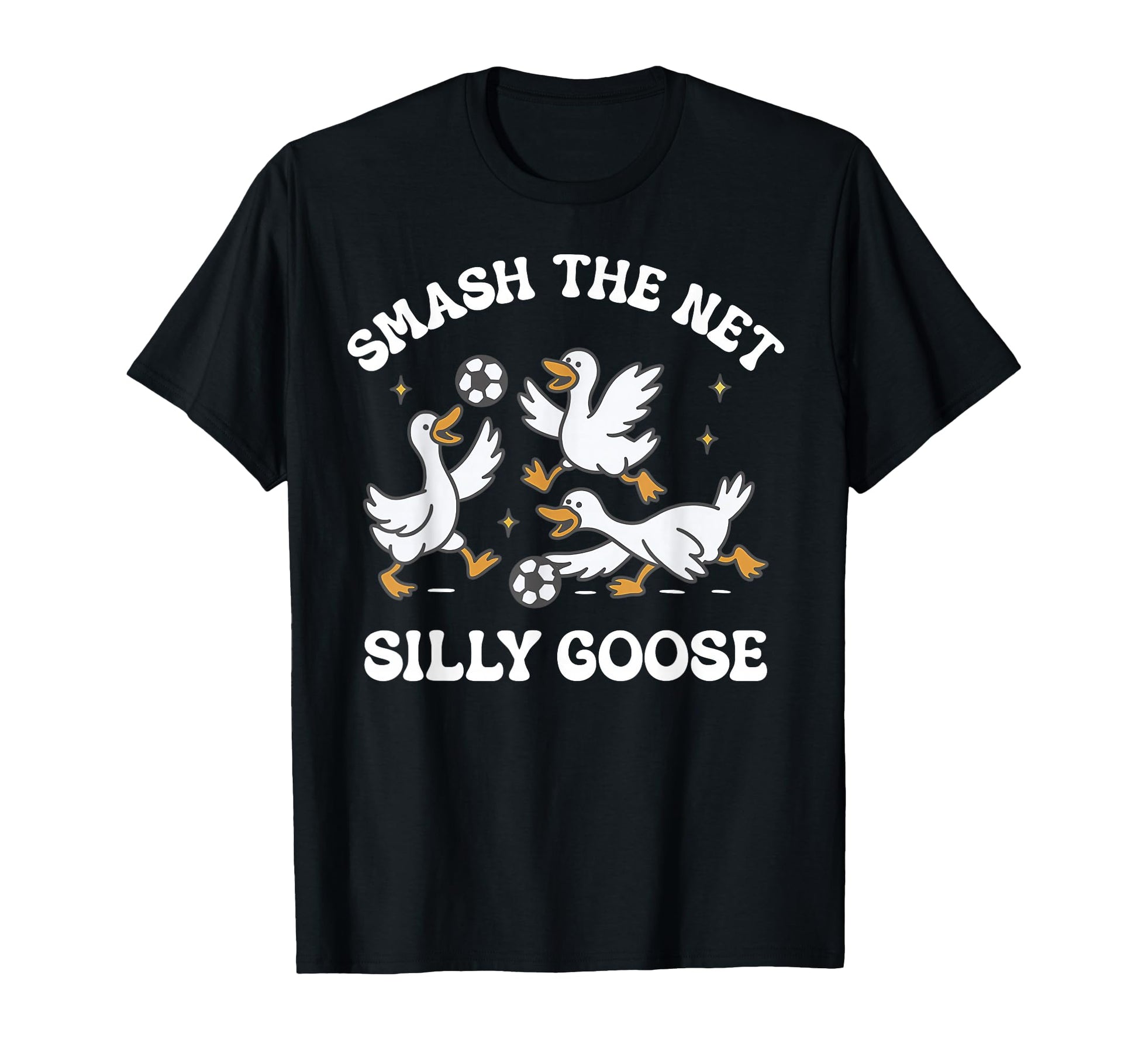 Silly Goose Playing Soccer Coach Game T-Shirt - Custom Art Print Unisex - T-Shirt, Sweatshirt, Hoodie
