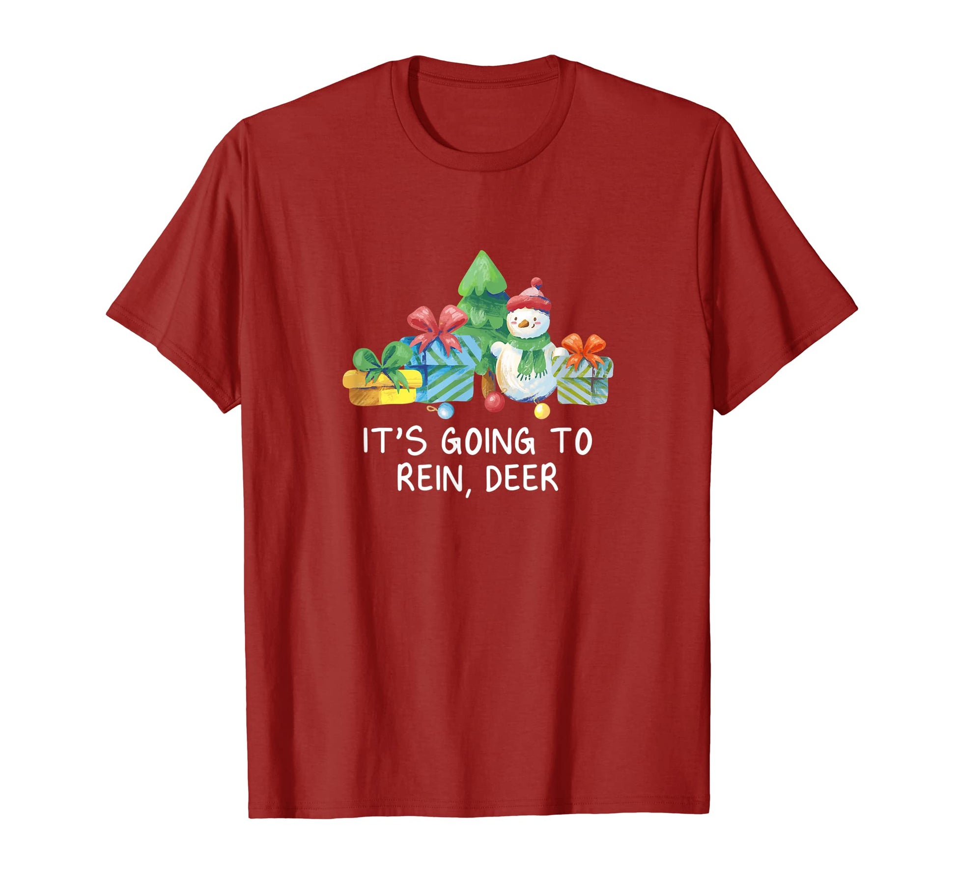 Its Going To Rein Deer Dad Jokes Punchline T-Shirt - Trendy Graphic Unisex - T-Shirt, Sweatshirt, Hoodie