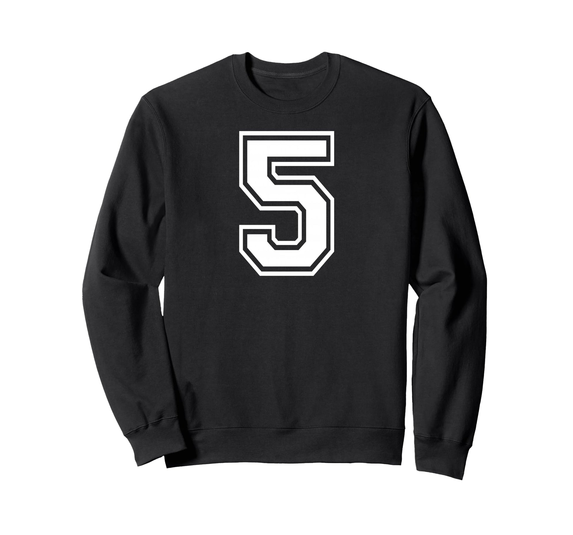 5 Number Five Team Sports Sweatshirt - Fun Novelty Design for Adults - T-Shirt, Sweatshirt, Hoodie