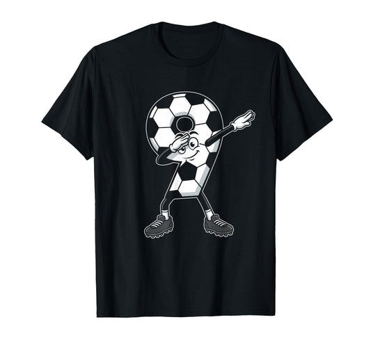 9Th Birthday 9 Year Old Soccer T-Shirt - Minimalist Print Men Women - T-Shirt, Sweatshirt, Hoodie