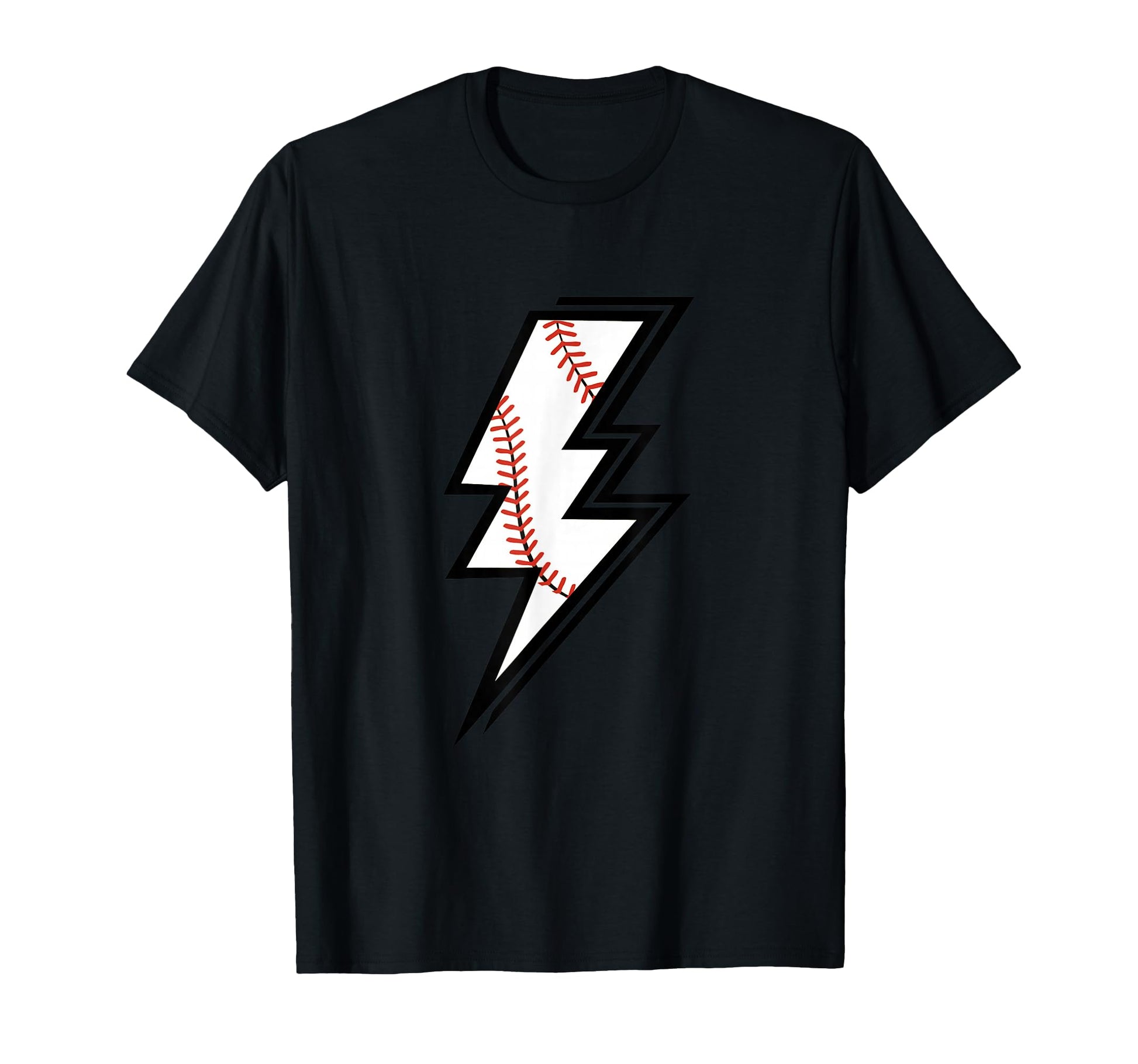 Baseball Lightning Bolt Baseball Mom T-Shirt - Novelty Apparel Men Women - T-Shirt, Sweatshirt, Hoodie