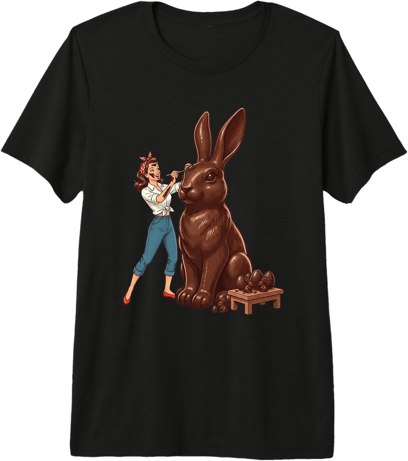 Vintage Rockabilly Candy Maker Painting Spring Art Unisex T-shirt, Sweatshirt, Hoodie, Long Sleeve Tee - T-Shirt, Sweatshirt, Hoodie