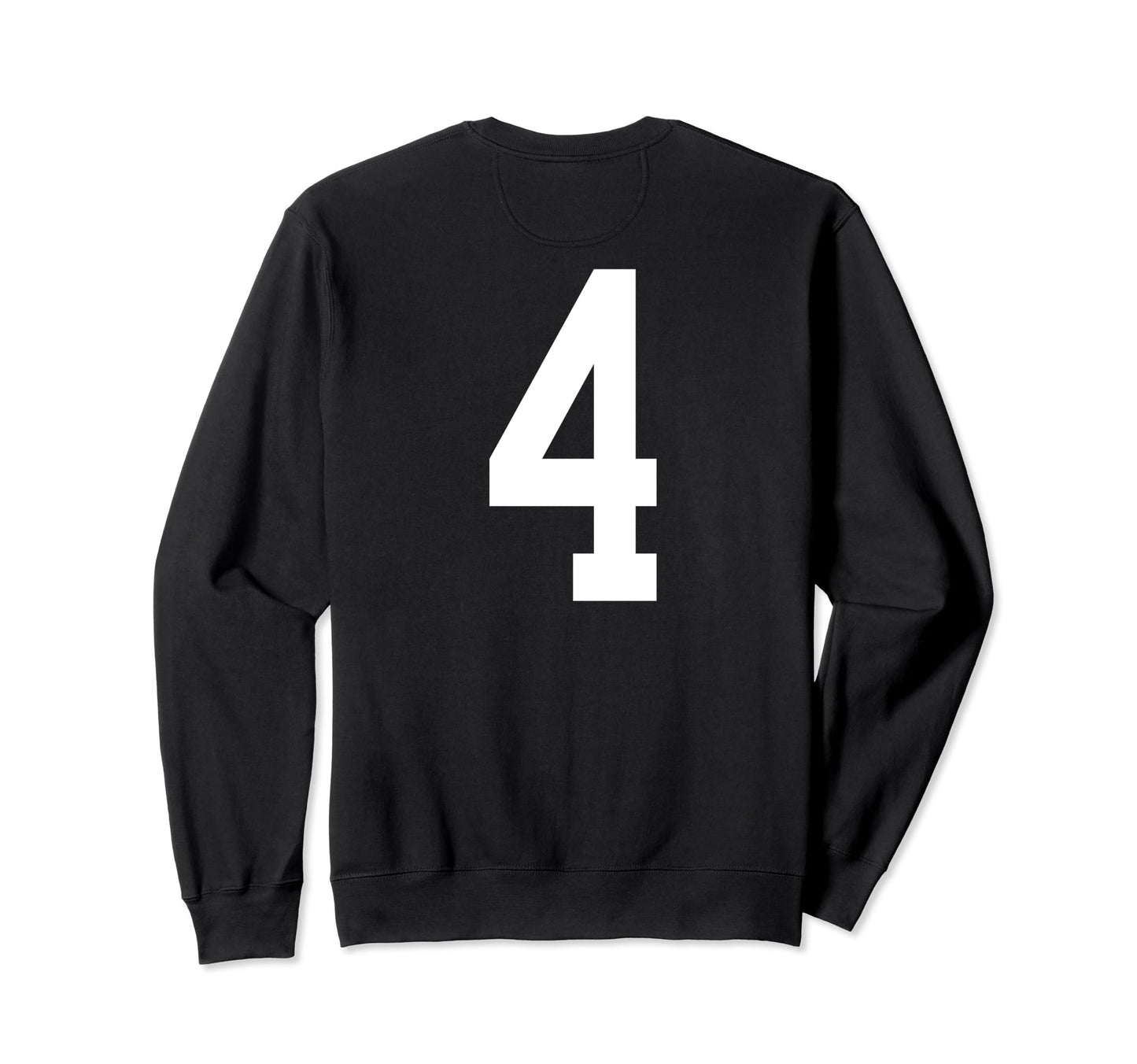 Number 4 Back Soccer Training Sweatshirt - Fun Novelty Design for Adults - T-Shirt, Sweatshirt, Hoodie