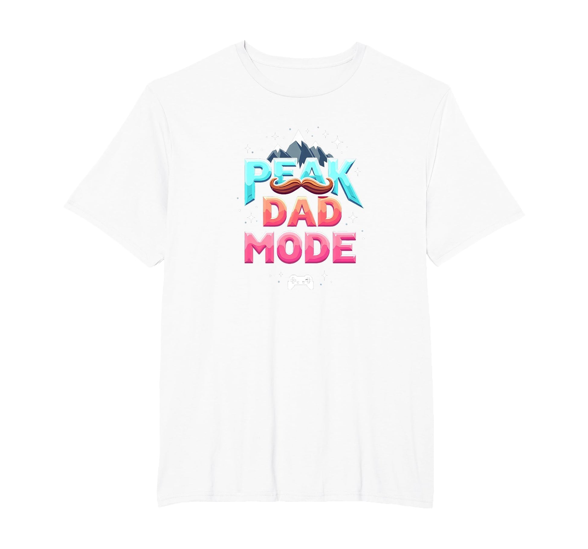 Peak Dad Mode My Dad Era Mountain Mustache T-Shirt - Trendy Graphic Unisex - T-Shirt, Sweatshirt, Hoodie