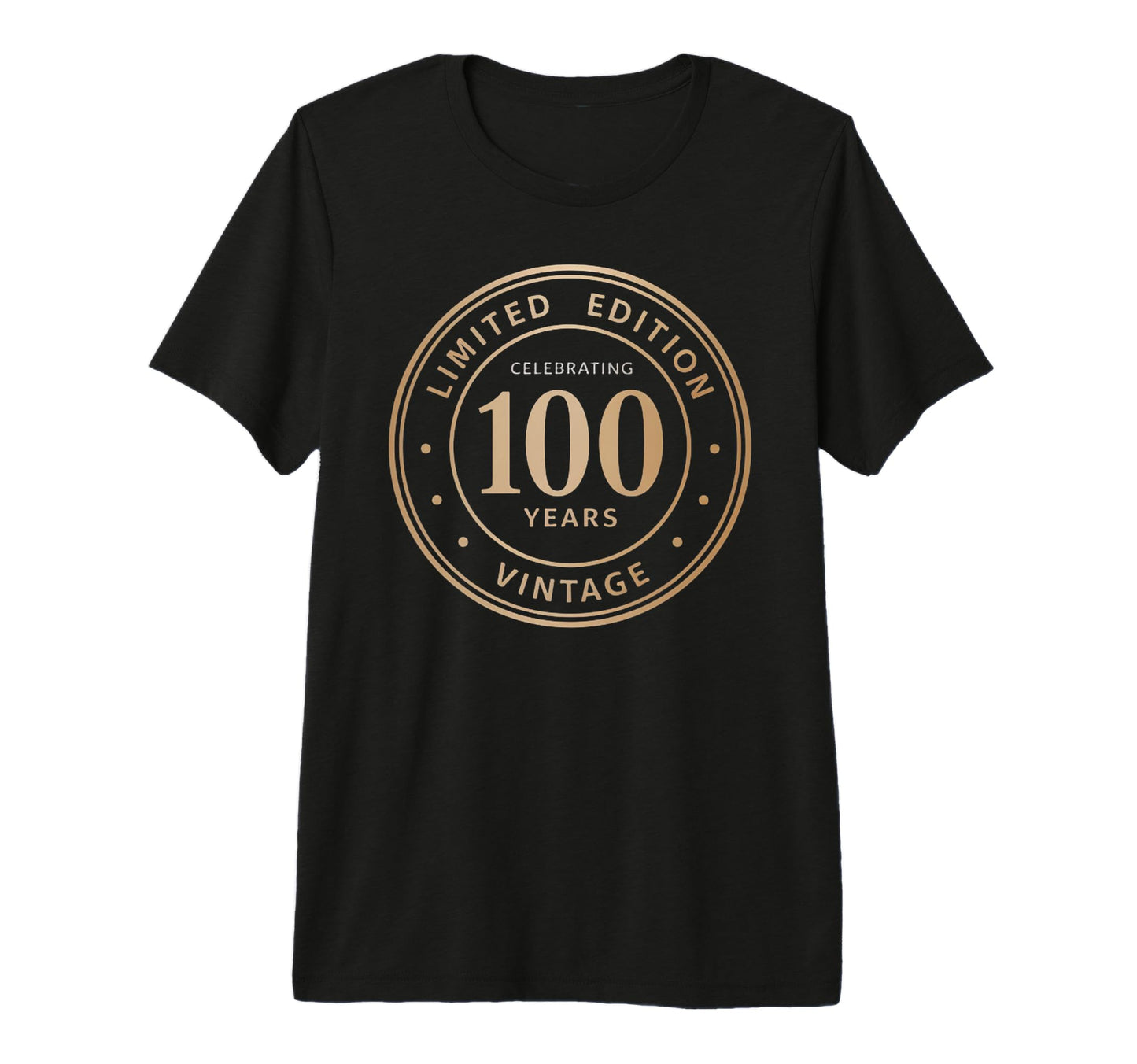 100 Years Old 1925 100Th Birthday Tri T-Shirt - Custom Art Print Unisex - T-Shirt, Sweatshirt, Hoodie