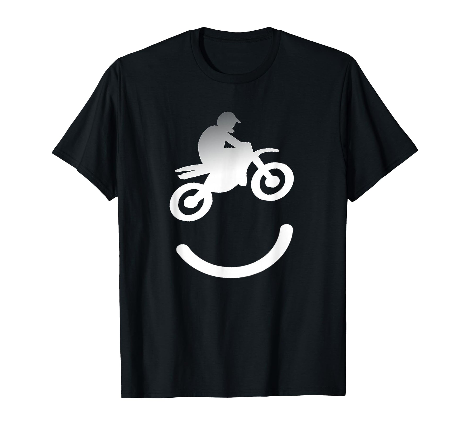 Dirt Bike Smiling Happy Fathers Ride Up T-Shirt - Trendy Graphic Unisex - T-Shirt, Sweatshirt, Hoodie