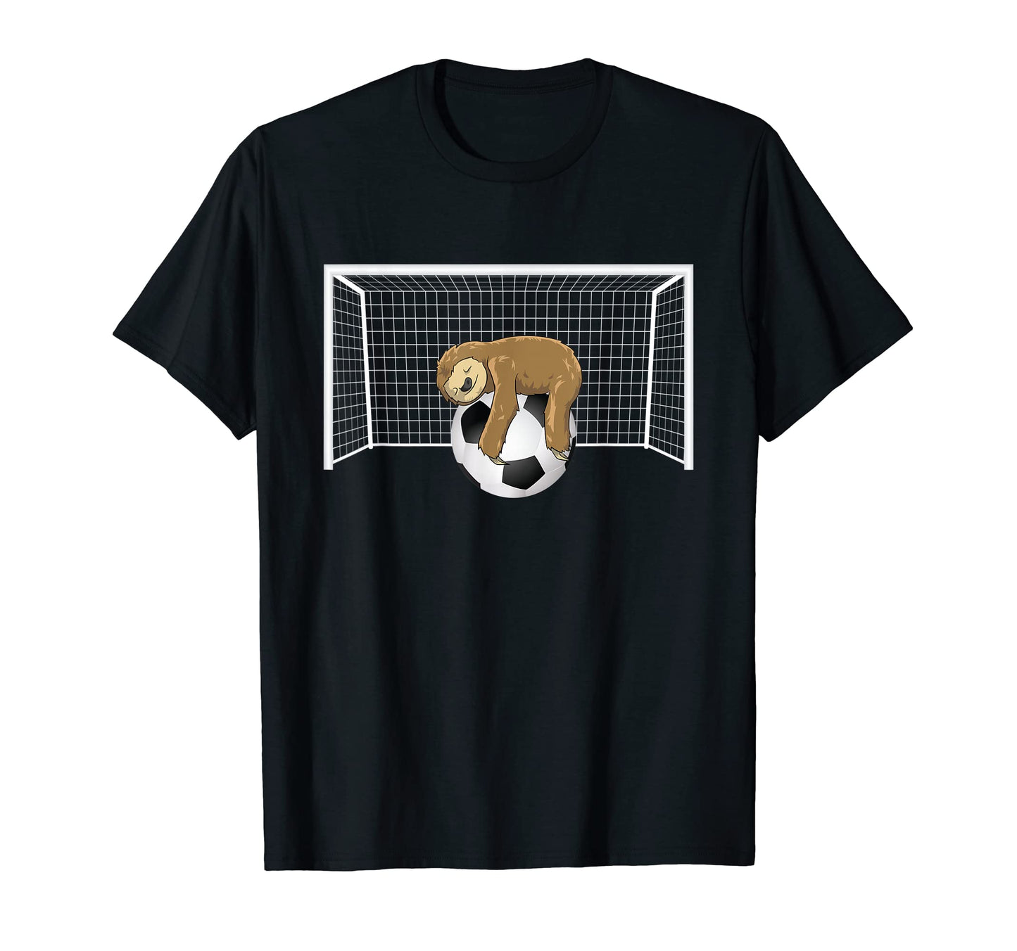 Lazy Sloth Soccer Ball Funny Soccer T-Shirt - Fun Novelty Design Men Women - T-Shirt, Sweatshirt, Hoodie