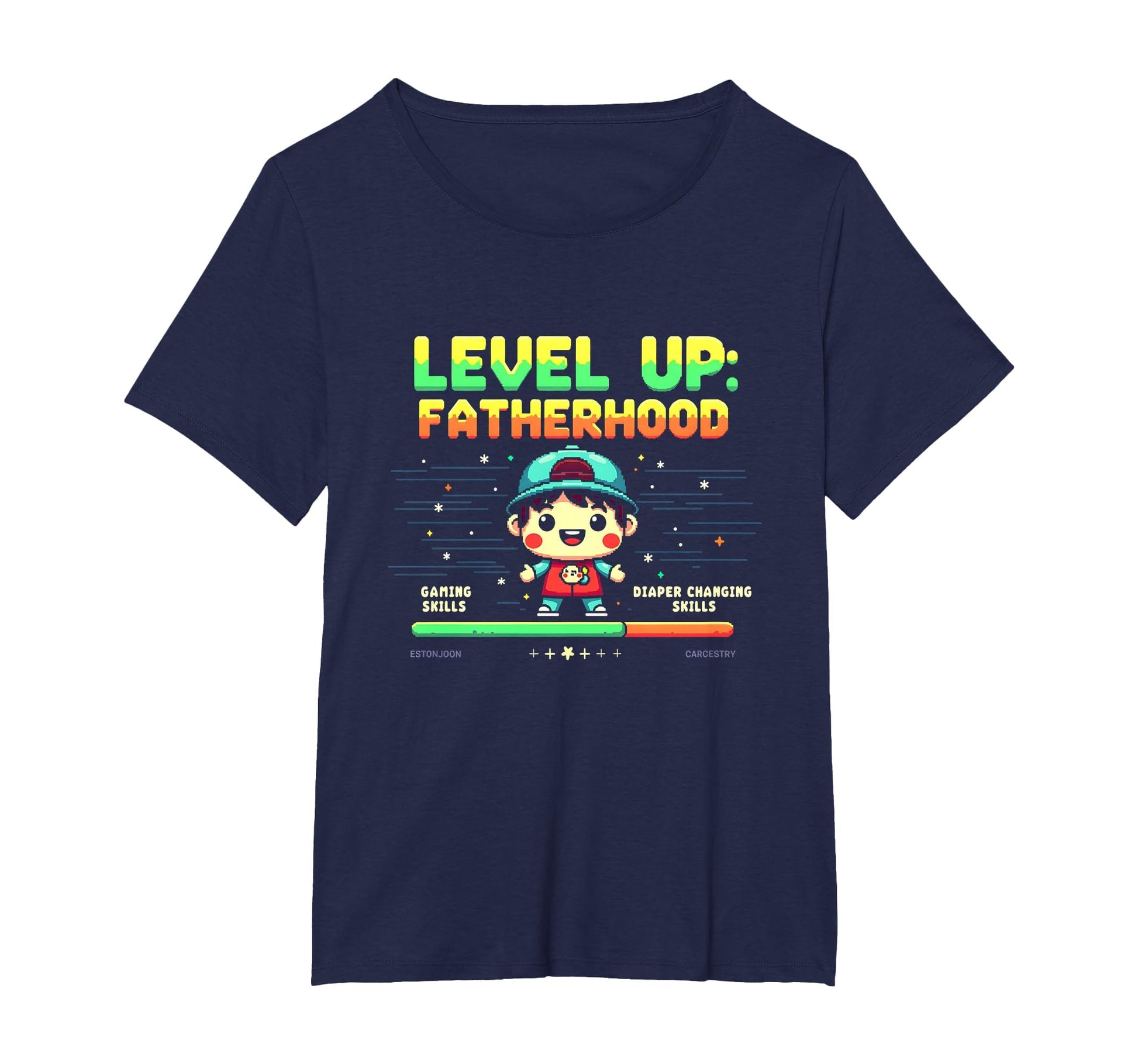 Level Up Fatherhood Dad To Be Gamer T-Shirt - Unique Graphic for Adults - T-Shirt, Sweatshirt, Hoodie