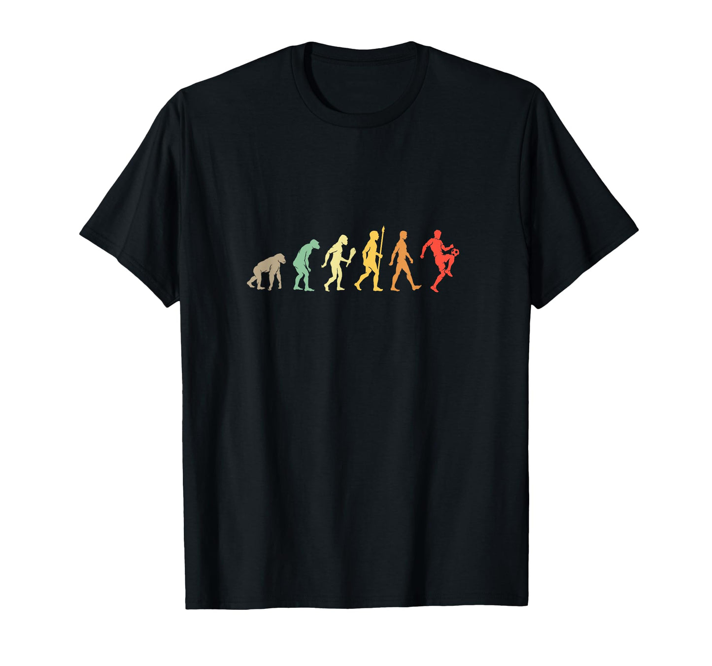 Funny Football Evolution Gift Soccer T-Shirt - Minimalist Print for Adults - T-Shirt, Sweatshirt, Hoodie