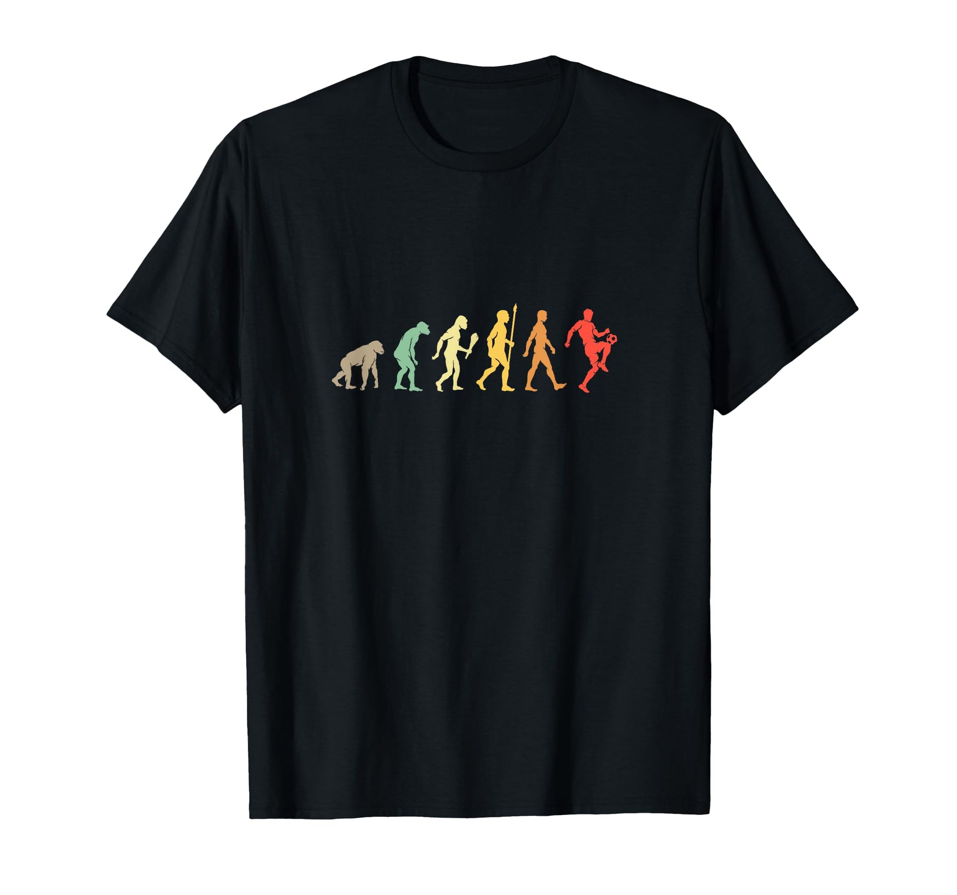 Funny Football Evolution Gift Soccer T-Shirt - Minimalist Print for Adults - T-Shirt, Sweatshirt, Hoodie