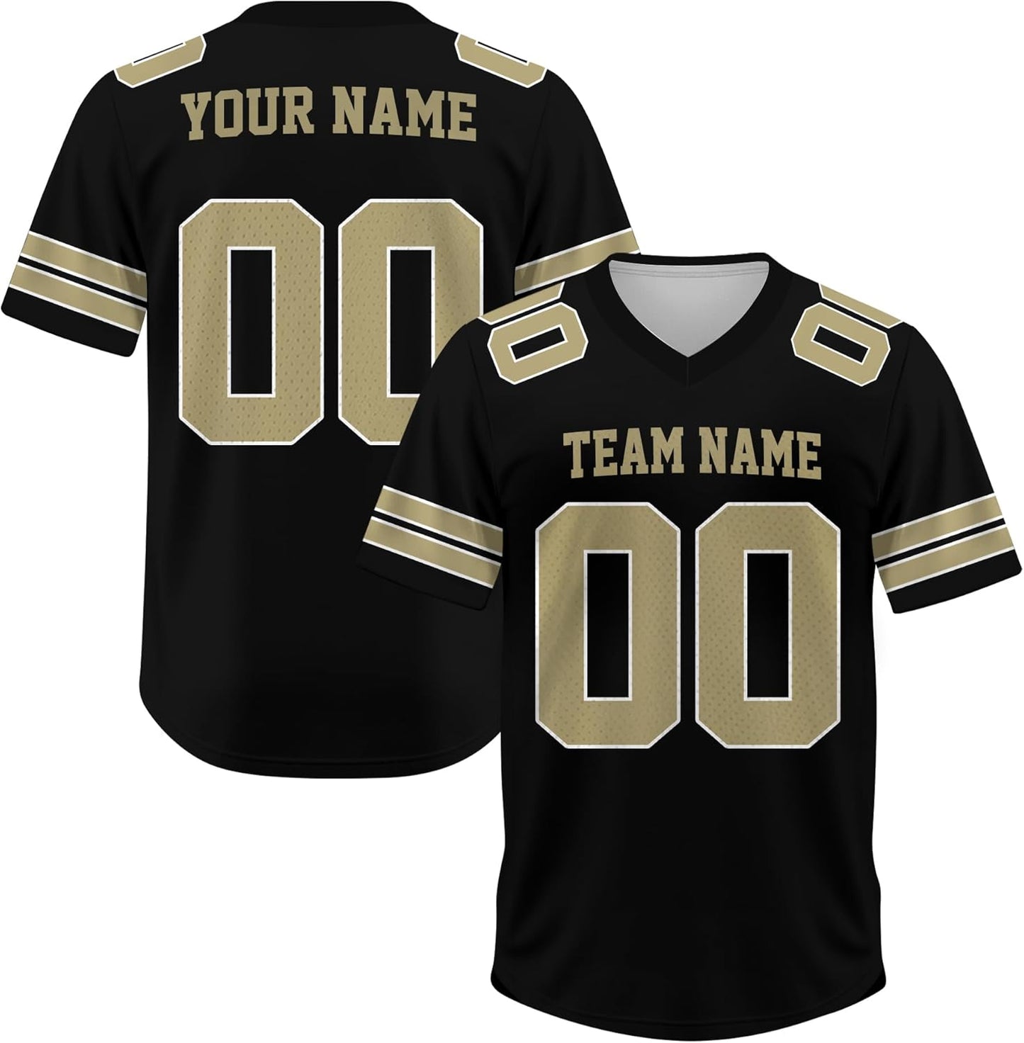 Custom Football Jersey, Personalized Practice Football Jersey with Name Number Logo, Sports Uniform for Men Women Youth Kid football jersey product view 1