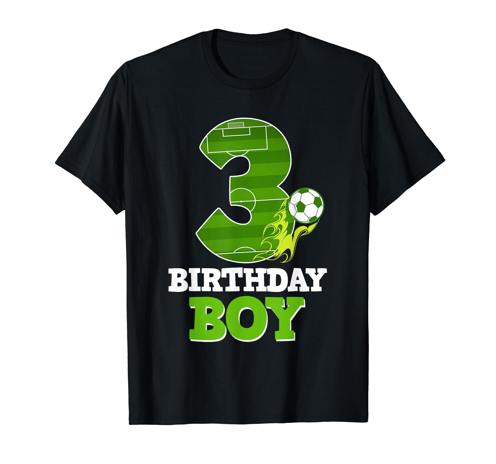 Happy 3Rd Birthday Soccer Lover 3 Yrs T-Shirt - Novelty Apparel Men Women - T-Shirt, Sweatshirt, Hoodie