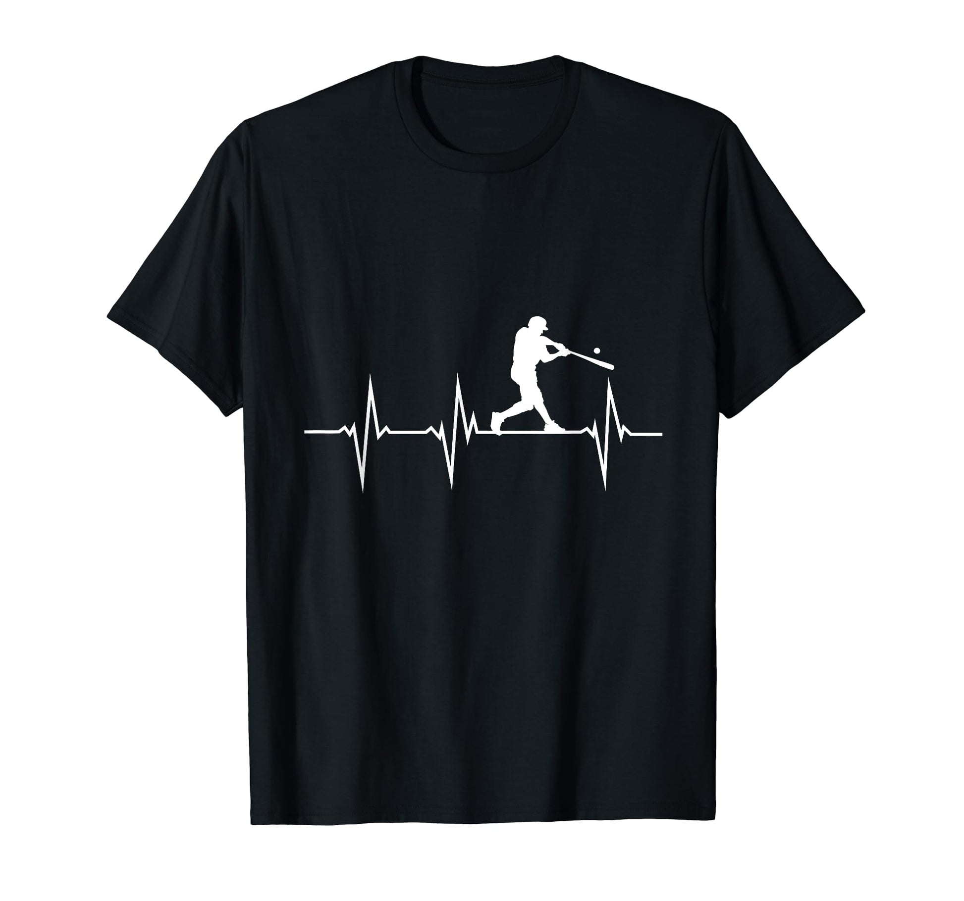 Funny Heartbeat Baseball Player Sports T-Shirt - Fun Novelty Design Unisex - T-Shirt, Sweatshirt, Hoodie