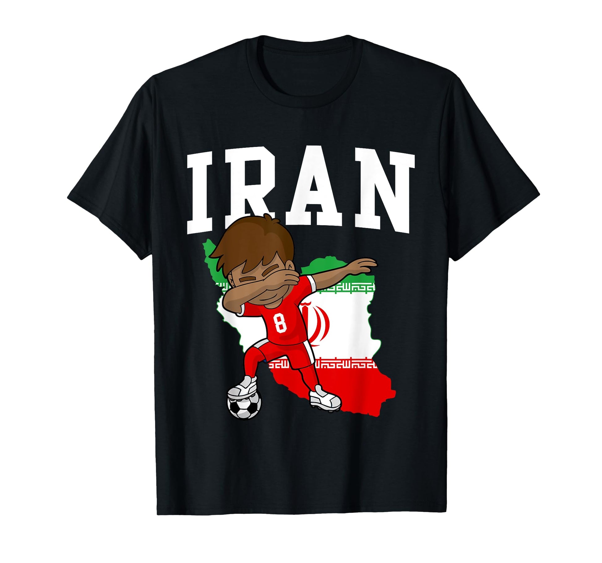 Iran Soccer Iranian Football T-Shirt - Fun Novelty Design for Adults - T-Shirt, Sweatshirt, Hoodie