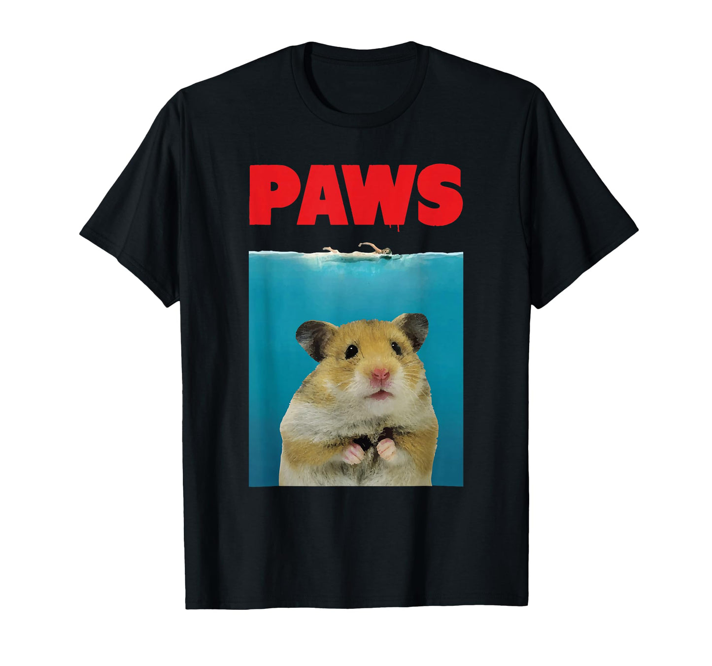 Paws Hamster Funny Parody Hammy Lover T-Shirt - Minimalist Print Men Women - T-Shirt, Sweatshirt, Hoodie