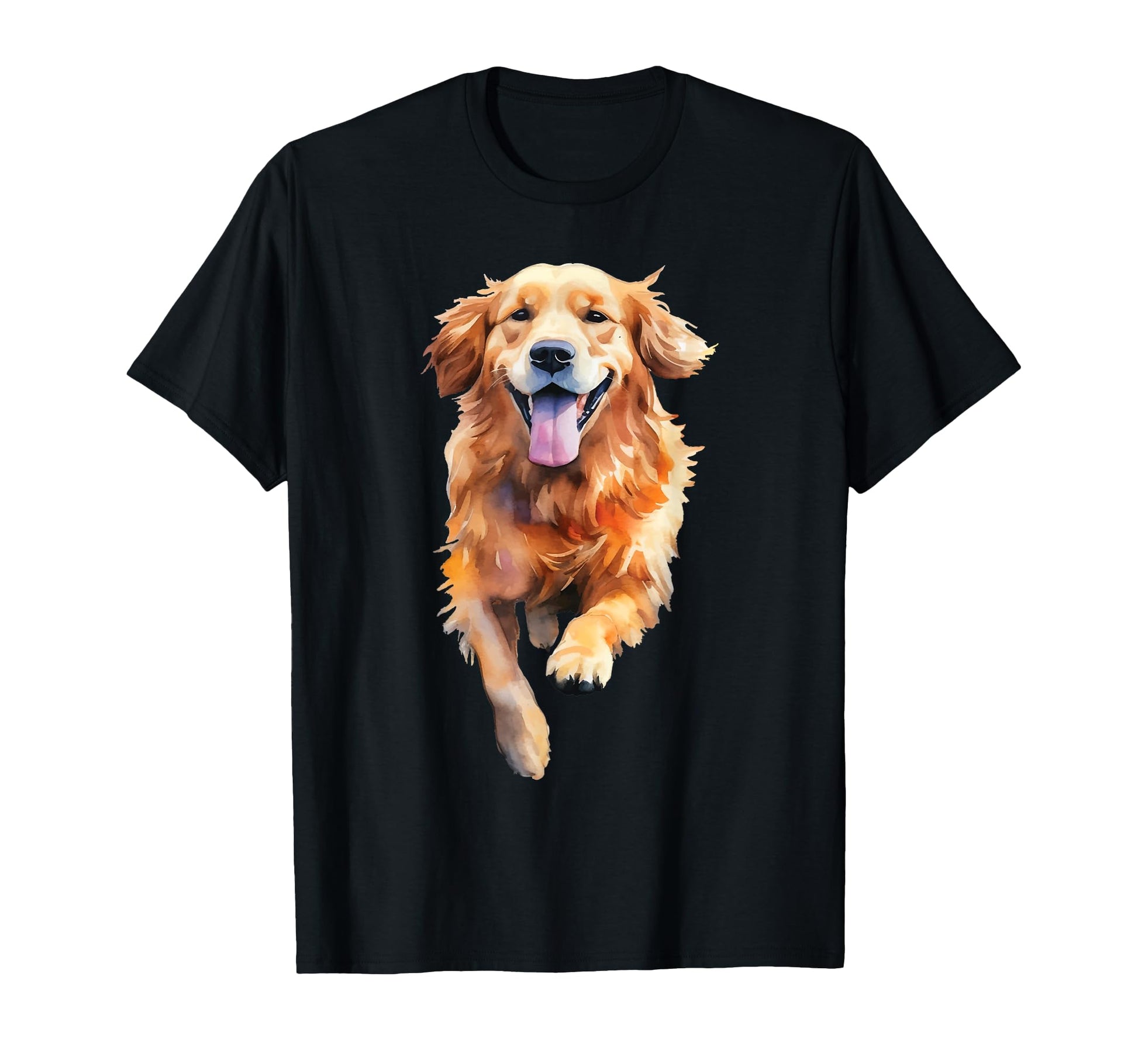 Golden Retriever Illustration Art Dog T-Shirt - Unique Graphic for Adults - T-Shirt, Sweatshirt, Hoodie