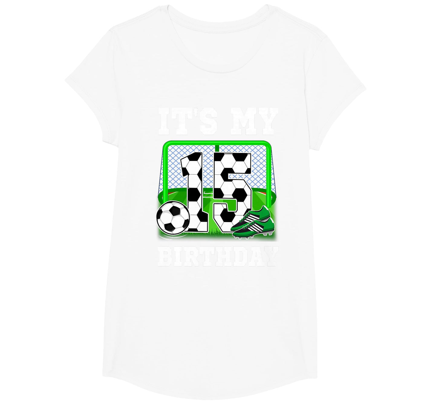 Its My 15Th Birthday Soccer Theme 15 T-Shirt - Trendy Graphic Men Women - T-Shirt, Sweatshirt, Hoodie