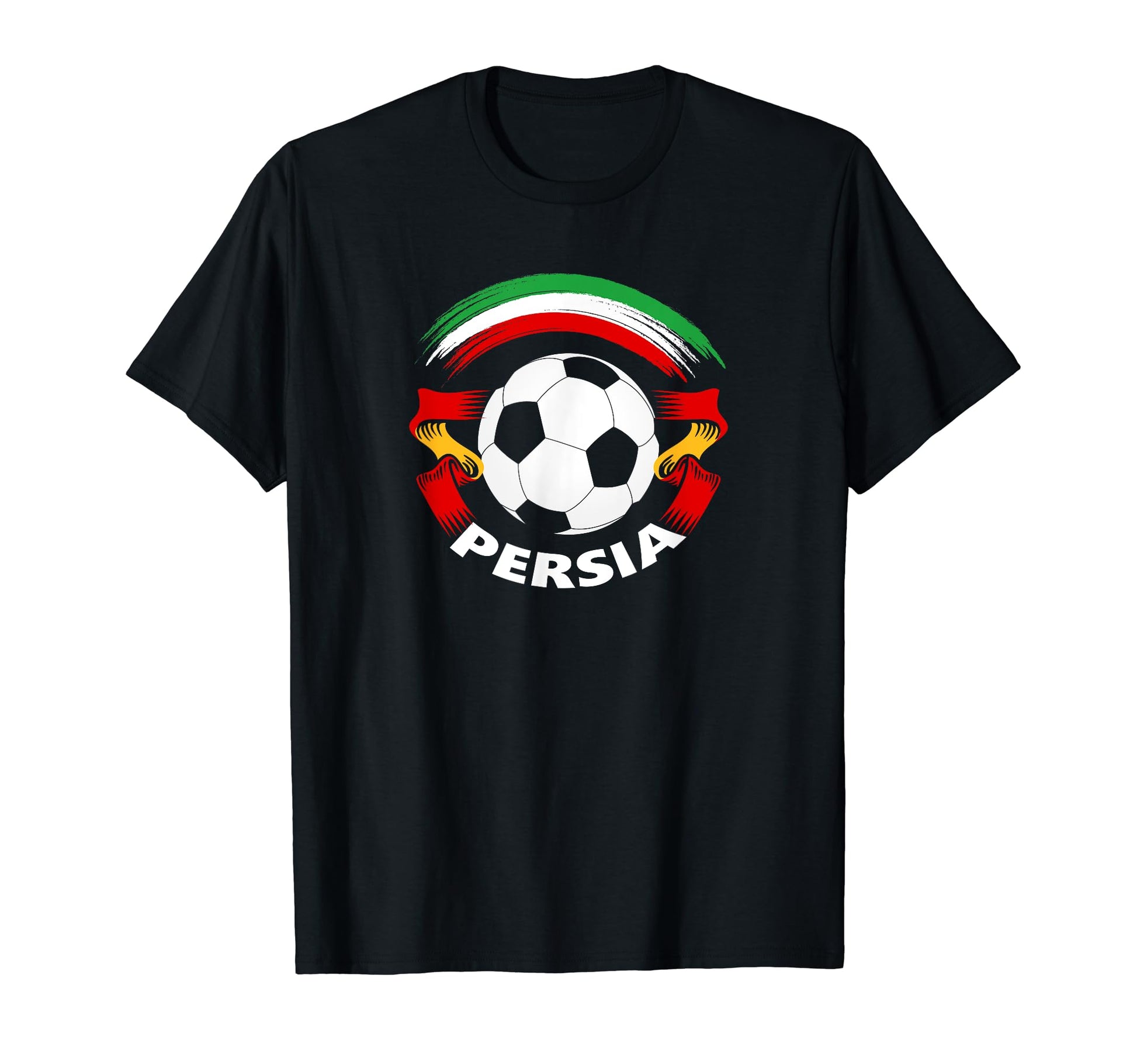 Persia Soccer Fan Flag And Football T-Shirt - Streetwear Style for Adults - T-Shirt, Sweatshirt, Hoodie