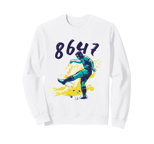 8647 Subtle Floral 86 47 Soccer Sweatshirt - Minimalist Print Unisex - T-Shirt, Sweatshirt, Hoodie