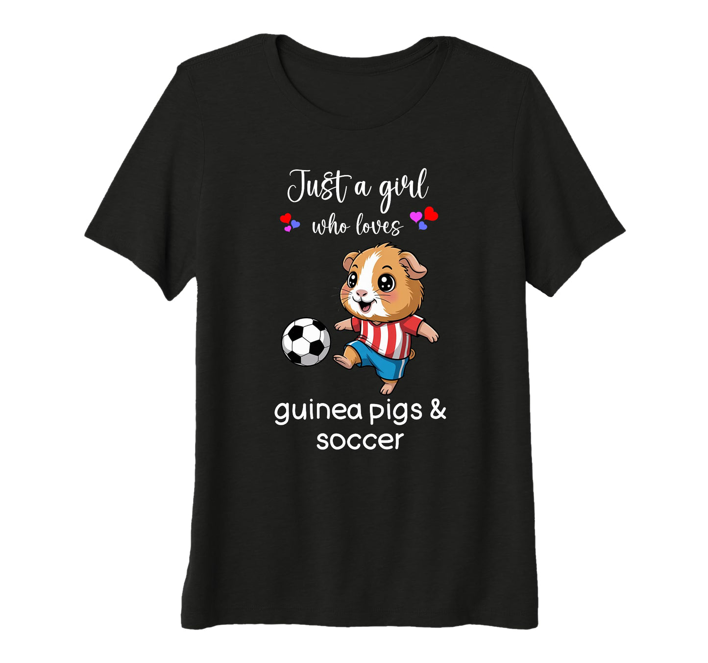 Womens Guinea Pig Soccer Guinea T-Shirt - Casual Everyday Wear Men Women - T-Shirt, Sweatshirt, Hoodie
