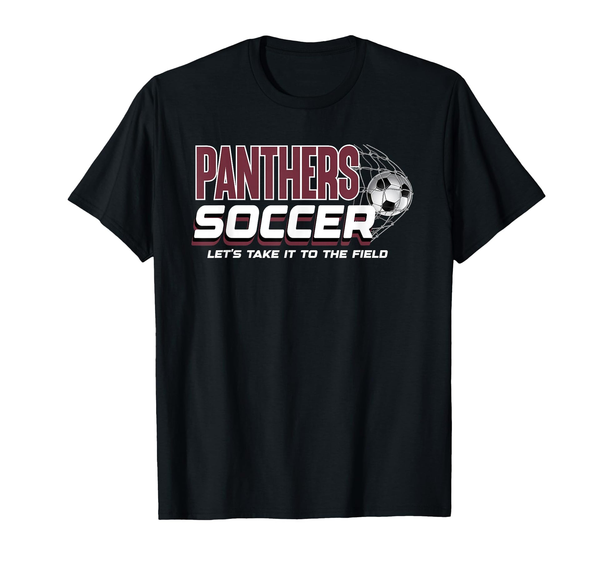 Maroon Panthers Soccer Mom Game Day Sports T-Shirt - Unique Graphic Unisex - T-Shirt, Sweatshirt, Hoodie