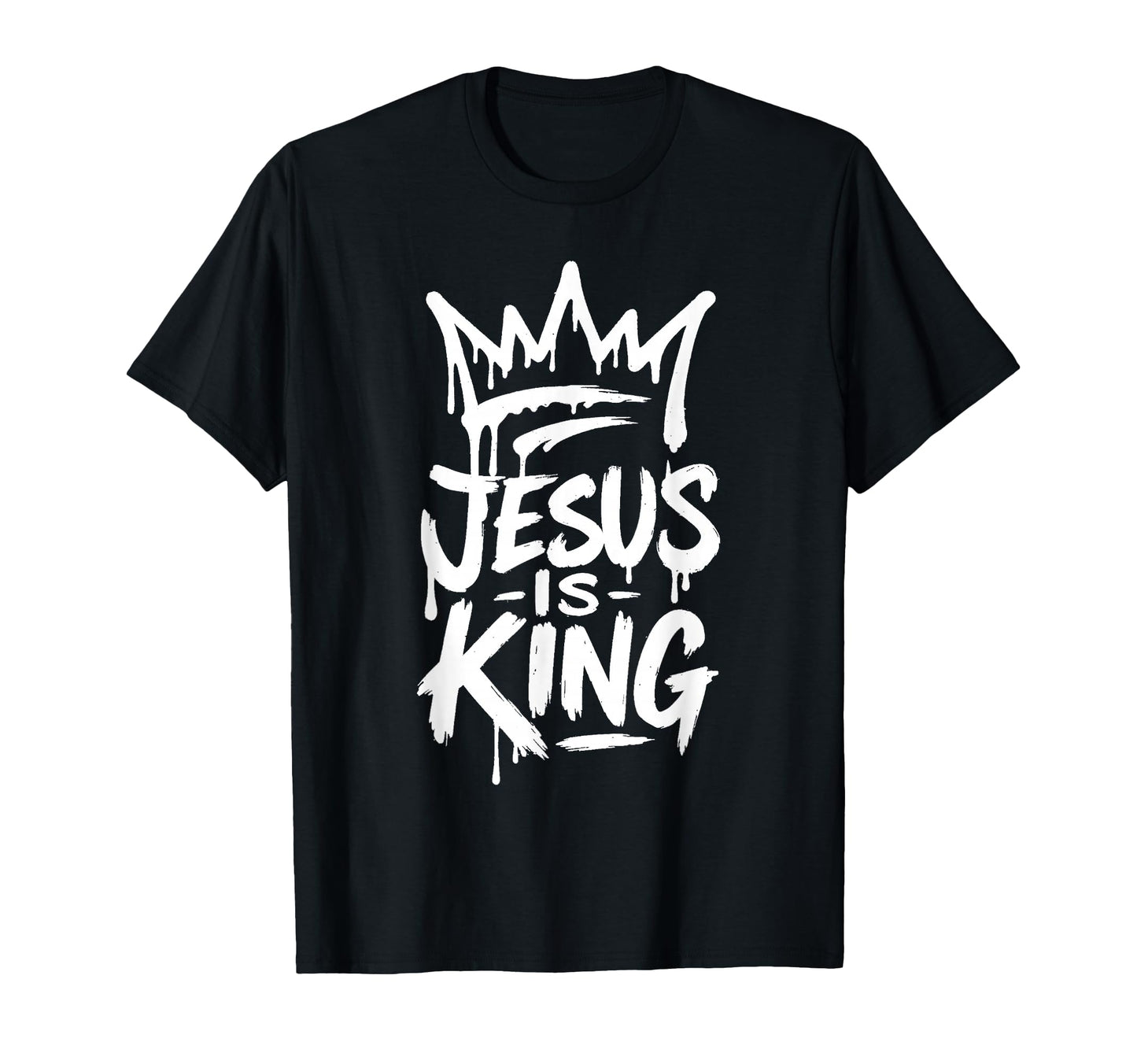 Jesus Is King Crown Inspired Faith T-Shirt - Unique Graphic Men Women - T-Shirt, Sweatshirt, Hoodie