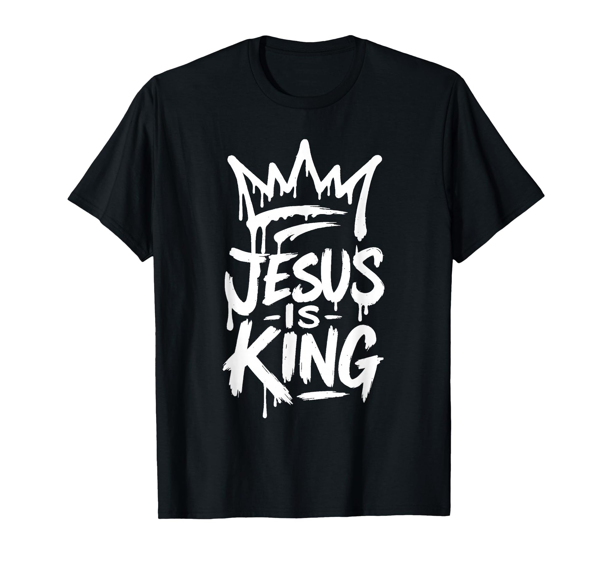 Jesus Is King Crown Inspired Faith T-Shirt - Unique Graphic Men Women - T-Shirt, Sweatshirt, Hoodie